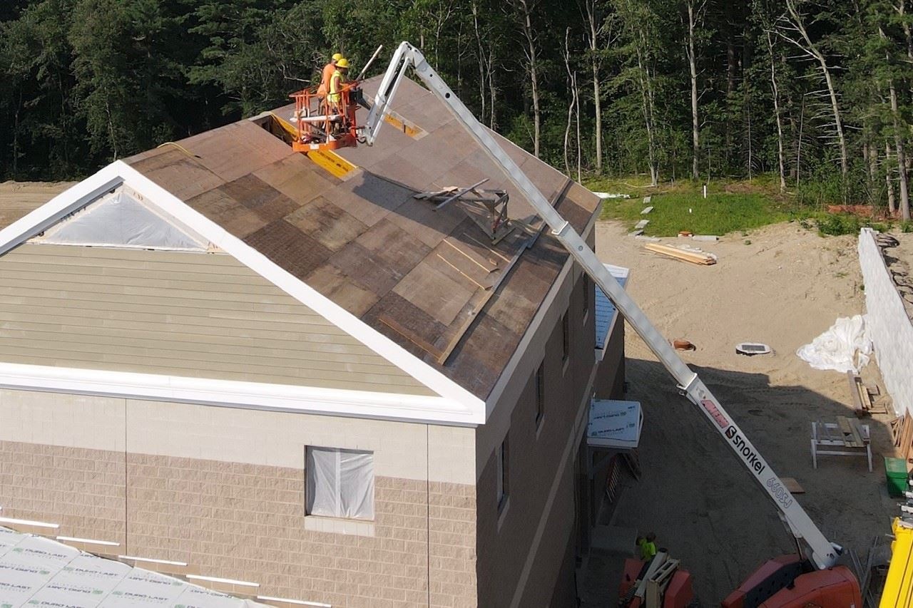 Plywood Roof Decking Over Filter Room